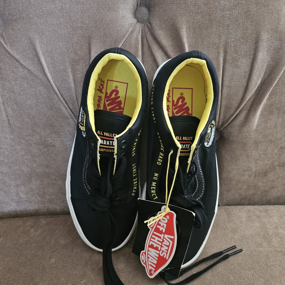 Cobra Kai x Vans Black & Yellow Skate Shoes - Off The Wall